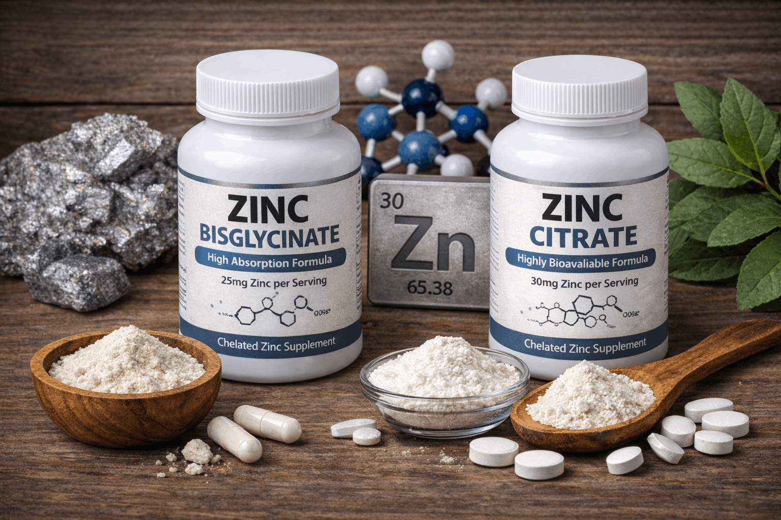 Zink Bisglycinat oder Citrat – Vergleich, Verträglichkeit, Bioverfügbarkeit und Einnahme