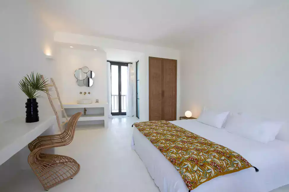 Suitenbeispiel im Koukoumi Vegan Boutique Hotel auf Mykonos