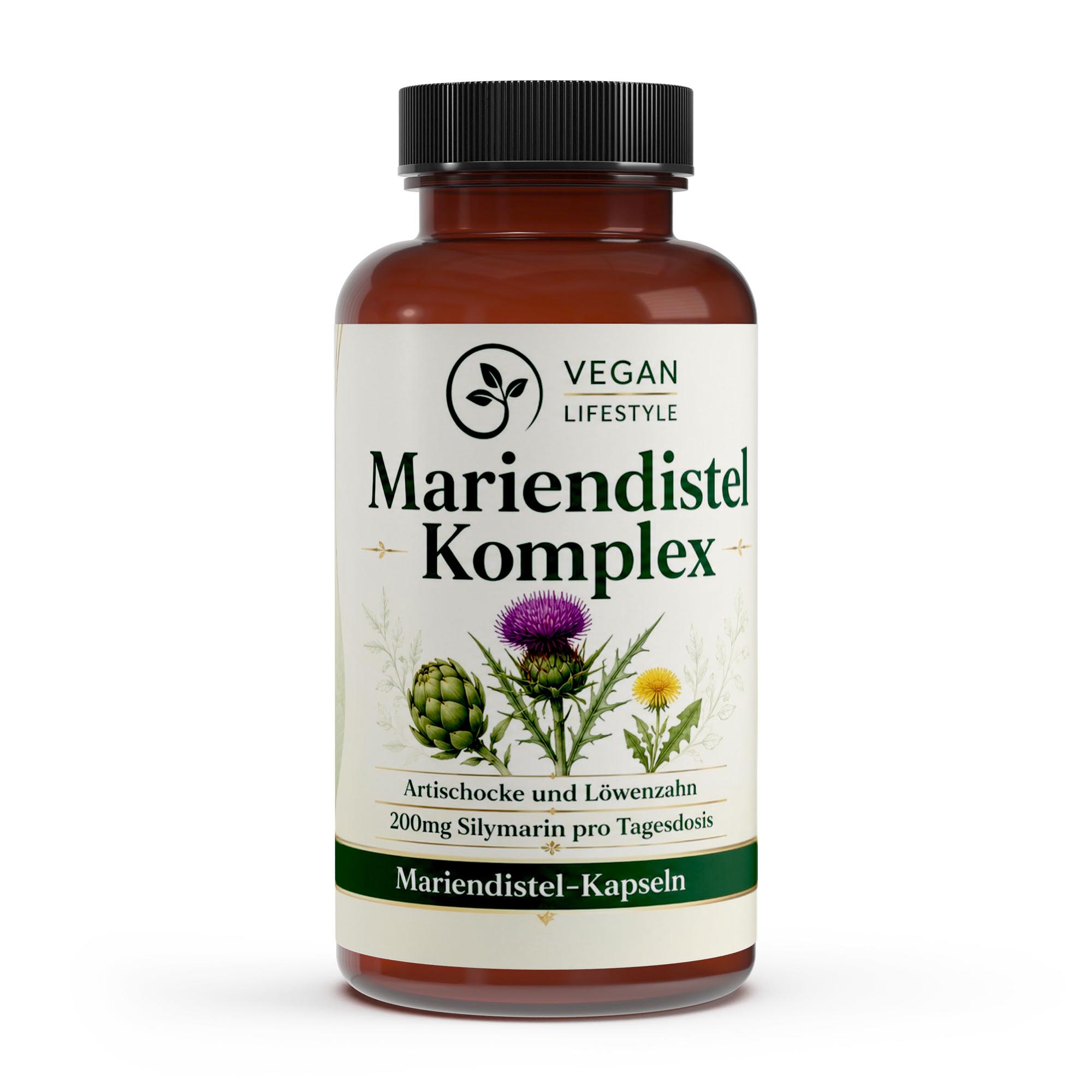 Mariendistel Artischocke Löwenzahn Komplex - 120 Kapseln - vegan