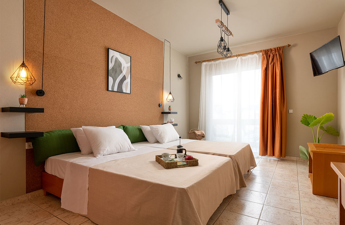 Studiobeispiel im GOJI Vegan Hotel auf Rhodos