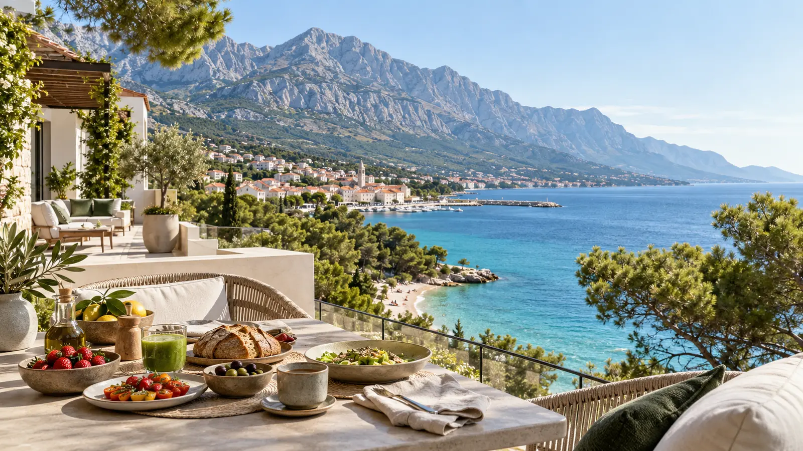 4 veganfreundliche Hotels an der Makarska-Riviera: Strandurlaub und Verpflegung