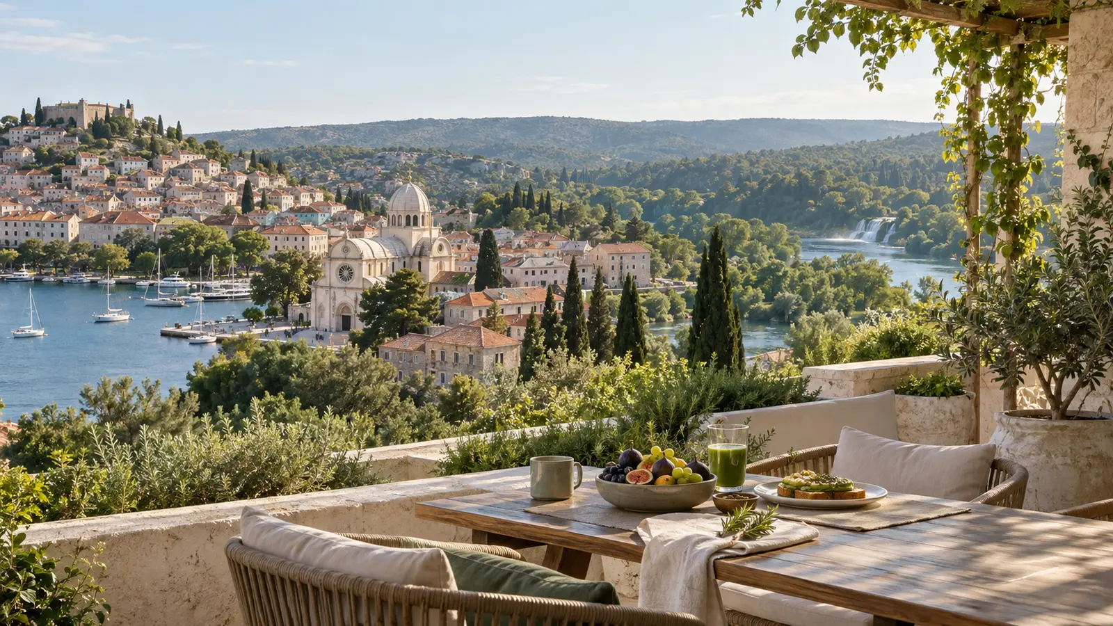 4 veganfreundliche Unterkünfte bei Šibenik und Krka: Stadt, Küste und Inseln