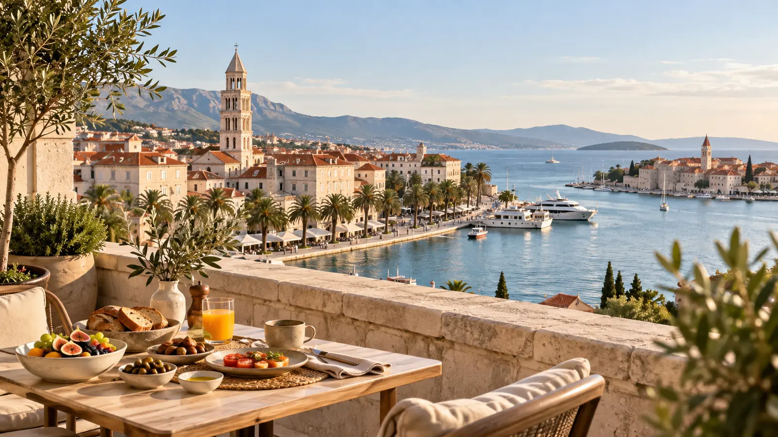 5 veganfreundliche Unterkünfte in Split und Trogir: Frühstück und Altstadtlagen